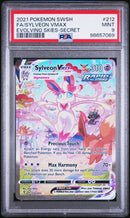 FA/SYLVEON VMAX EVOLVING SKIES-SECRET 2021 POKEMON SWORD & SHIELD EVOLVING SKIES PSA MINT 9
