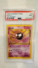 GASTLY 1ST EDITION 1999 POKEMON FOSSIL PSA MINT 9