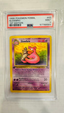 SLOWBRO 1ST EDITION 1999 POKEMON FOSSIL PSA MINT 9