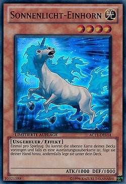 Image for Sunlight Unicorn (German) - "Sonnenlicht-Einhorn" (11014) [AC11]