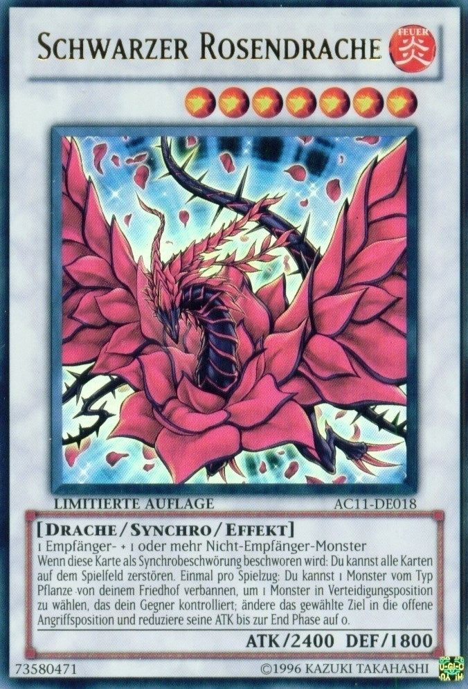 Image for Black Rose Dragon (German) - "Schwarzer Rosendrache" (11018) [AC11]