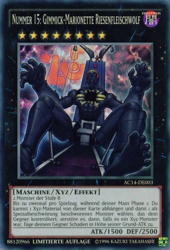 Image for Number 15: Gimmick Puppet Giant Grinder (German) - "Nummer 15: Gimmick-Marionette Riesenfleischwolf" (14003) [AC14]