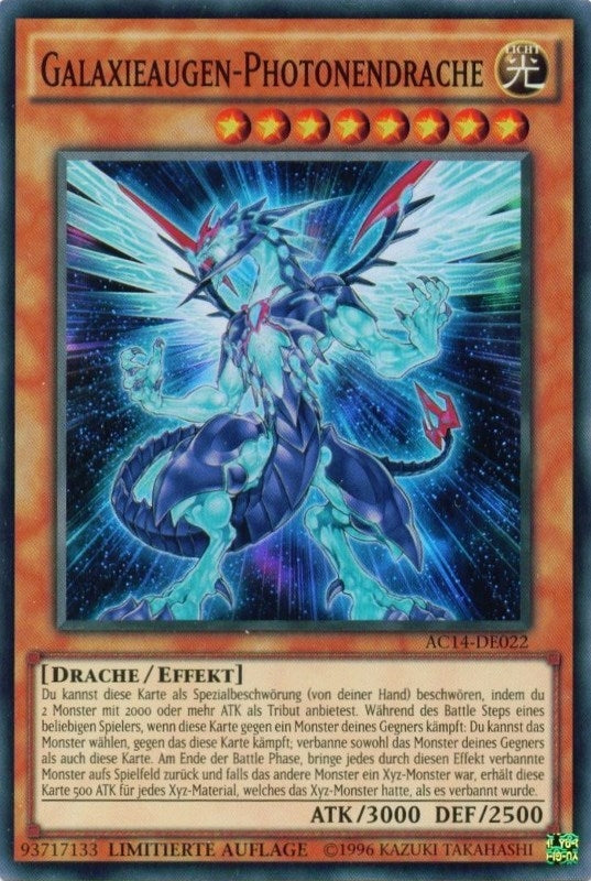 Image for Galaxy-Eyes Photon Dragon (German) - "Galaxieaugen-Photonendrache" (14022) [AC14]