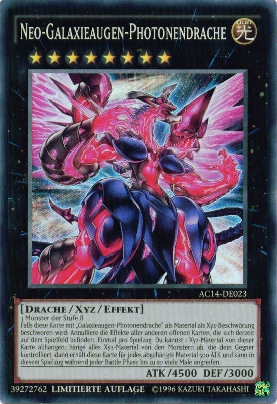 Image for Neo Galaxy-Eyes Photon Dragon (German) - "Neo-Galaxieaugen-Photonendrache" (14023) [AC14]