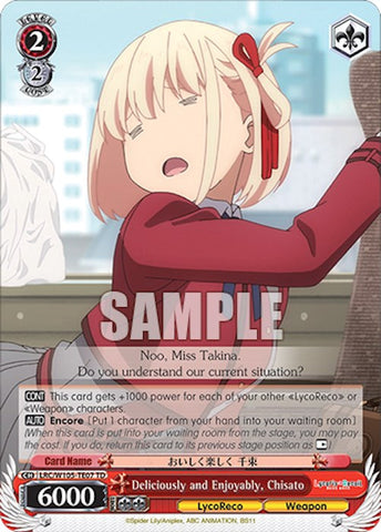 Deliciously and Enjoyably, Chisato (LRC/W105-TE07 TD) [Lycoris Recoil]