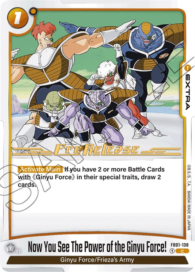Image for Now You See The Power of the Ginyu Force! (1138) [FB01_PR]
