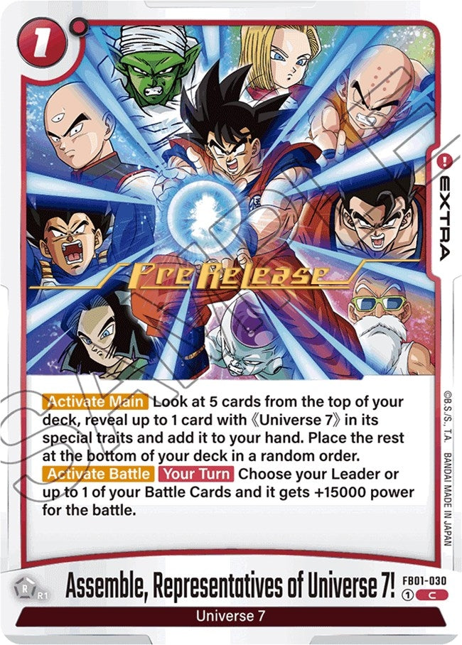 Image for Assemble, Representatives of Universe 7! (1030) [FB01_PR]