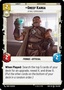 Image for Greef Karga - Affable Commissioner (245) [SHD]