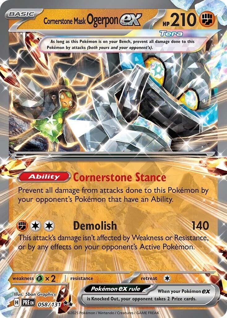 Image for Cornerstone Mask Ogerpon ex - 058/131 (058/131)