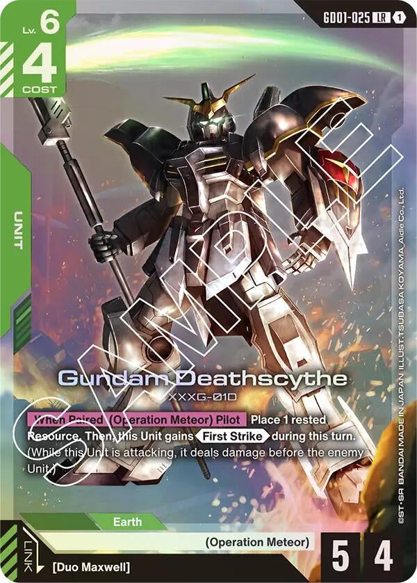 Image for Gundam Deathscythe (GD01-025) (Newtype Rising) - Gundam Card Game