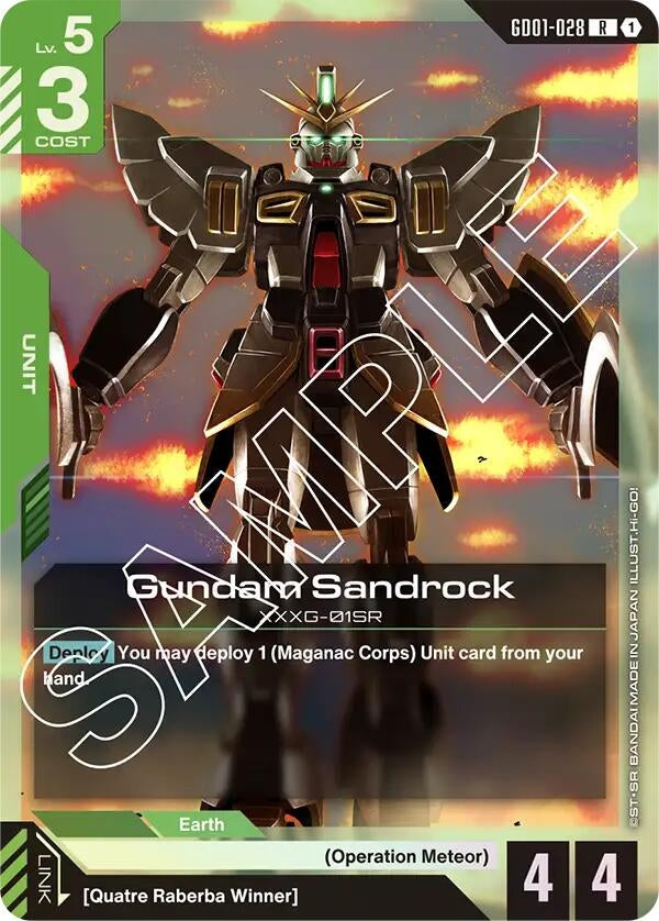Image for Gundam Sandrock (Newtype Rising) - Gundam Card Game