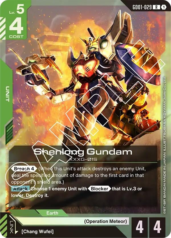 Image for Shenlong Gundam (GD01-029) (Newtype Rising) - Gundam Card Game