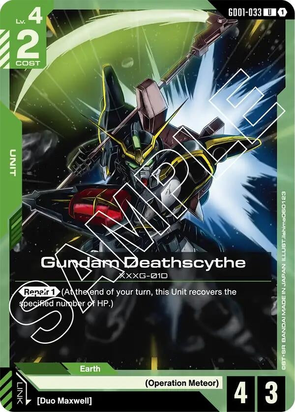 Image for Gundam Deathscythe (GD01-033) (Newtype Rising) - Gundam Card Game