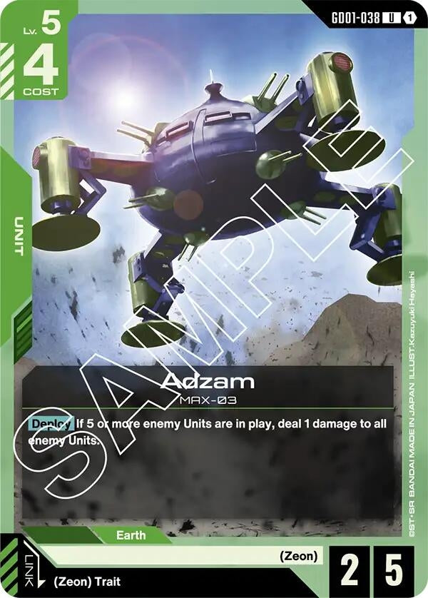 Image for Adzam (Newtype Rising) - Gundam Card Game