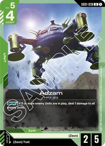 Image for Adzam (Newtype Rising) - Gundam Card Game