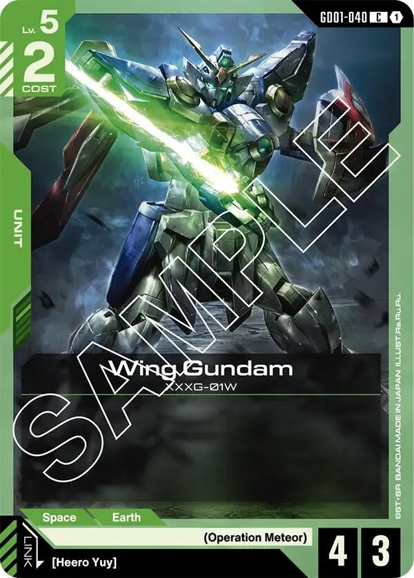 Image for Wing Gundam (GD01-040) (Newtype Rising) - Gundam Card Game