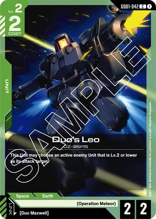 Image for Duo's Leo (Newtype Rising) - Gundam Card Game