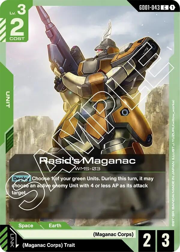 Image for Rasid's Maganac (Newtype Rising) - Gundam Card Game