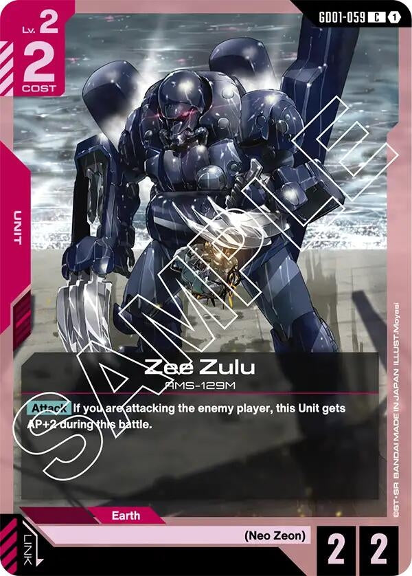 Image for Zee Zulu (Newtype Rising) - Gundam Card Game