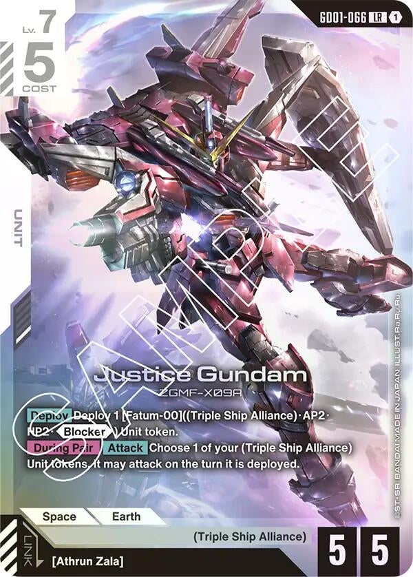 Image for Justice Gundam (Newtype Rising) - Gundam Card Game