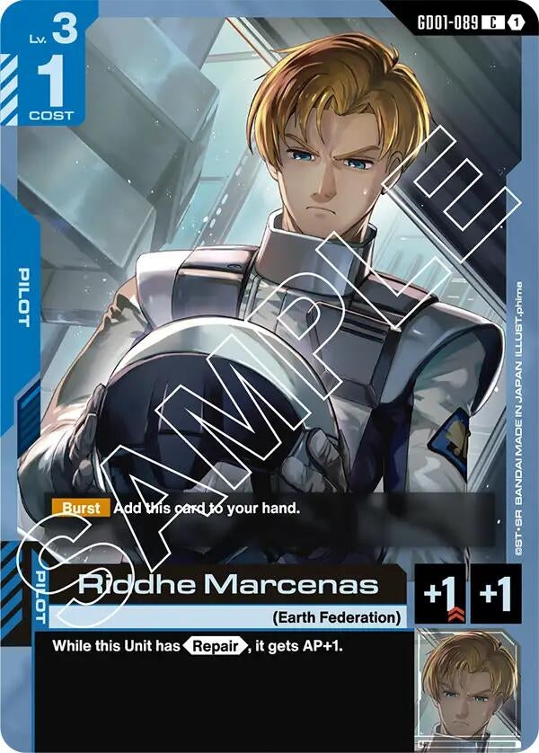 Image for Riddhe Marcenas (Newtype Rising) - Gundam Card Game