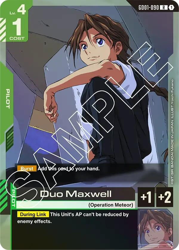 Image for Duo Maxwell (Newtype Rising) - Gundam Card Game