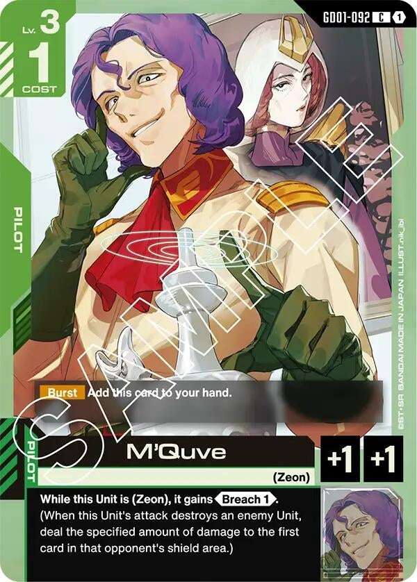 Image for M'Quve (Newtype Rising) - Gundam Card Game