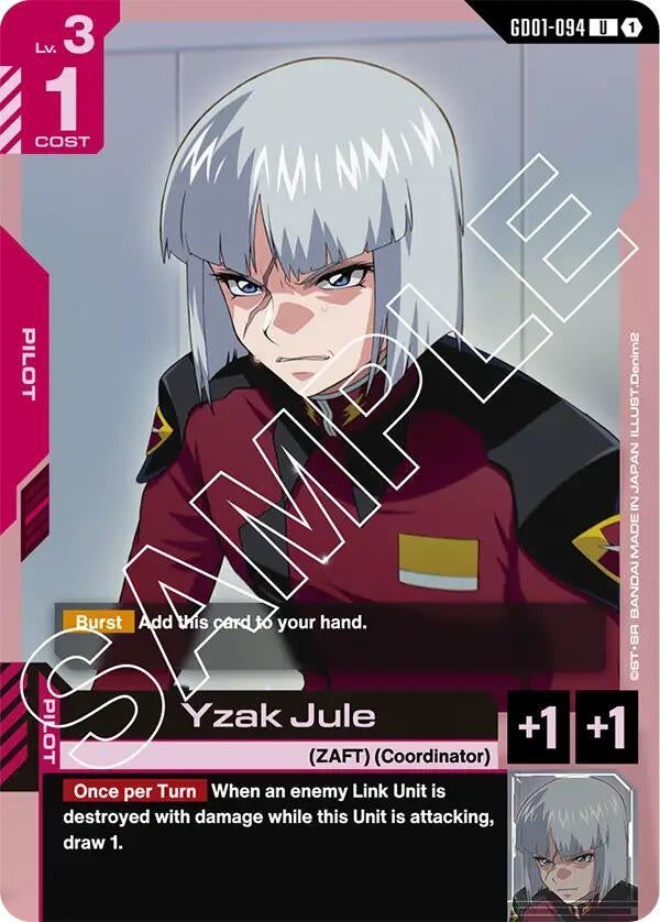 Image for Yzak Jule (Newtype Rising) - Gundam Card Game