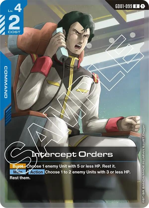 Image for Intercept Orders (Newtype Rising) - Gundam Card Game