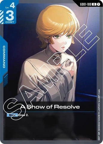 Image for A Show of Resolve (Newtype Rising) - Gundam Card Game