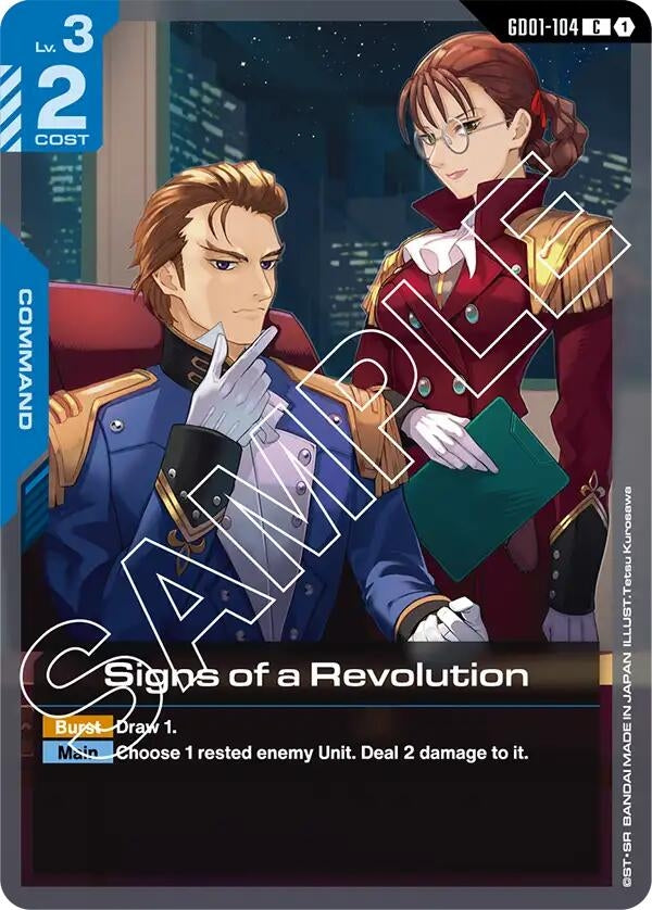 Image for Signs of a Revolution (Newtype Rising) - Gundam Card Game