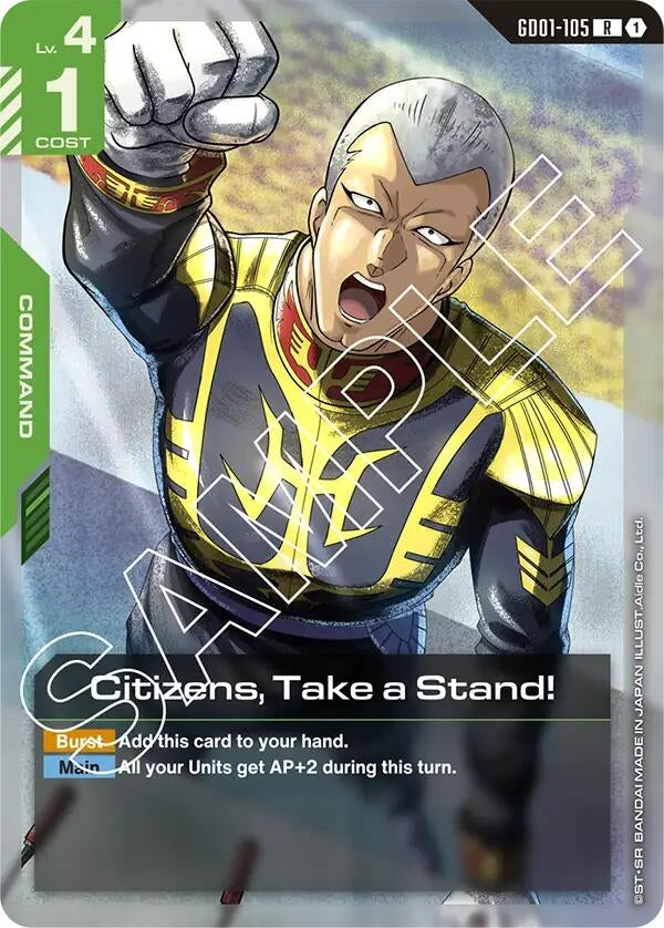 Image for Citizens, Take a Stand! (Newtype Rising) - Gundam Card Game
