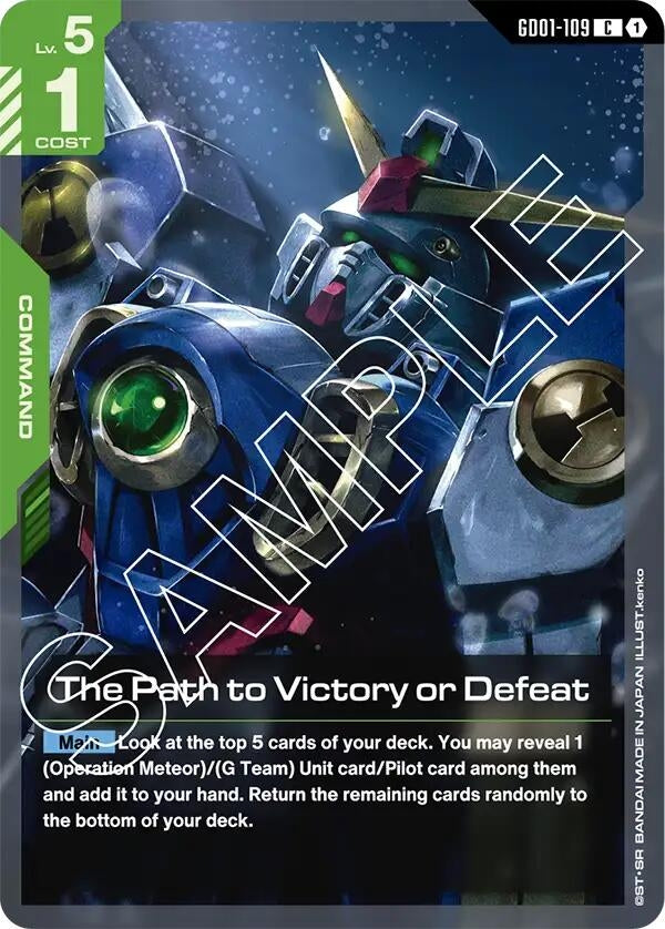 Image for The Path to Victory or Defeat (Newtype Rising) - Gundam Card Game