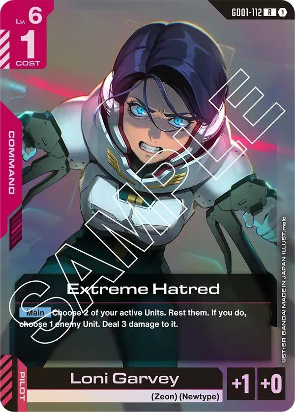 Image for Extreme Hatred (Newtype Rising) - Gundam Card Game