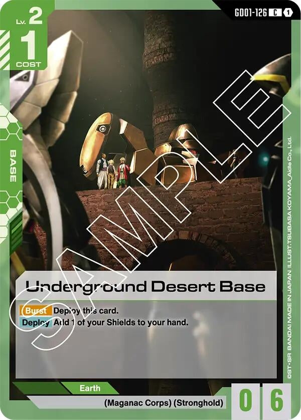 Image for Underground Desert Base (Newtype Rising) - Gundam Card Game