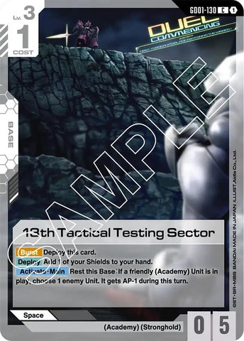 Image for 13th Tactical Testing Sector (Newtype Rising) - Gundam Card Game