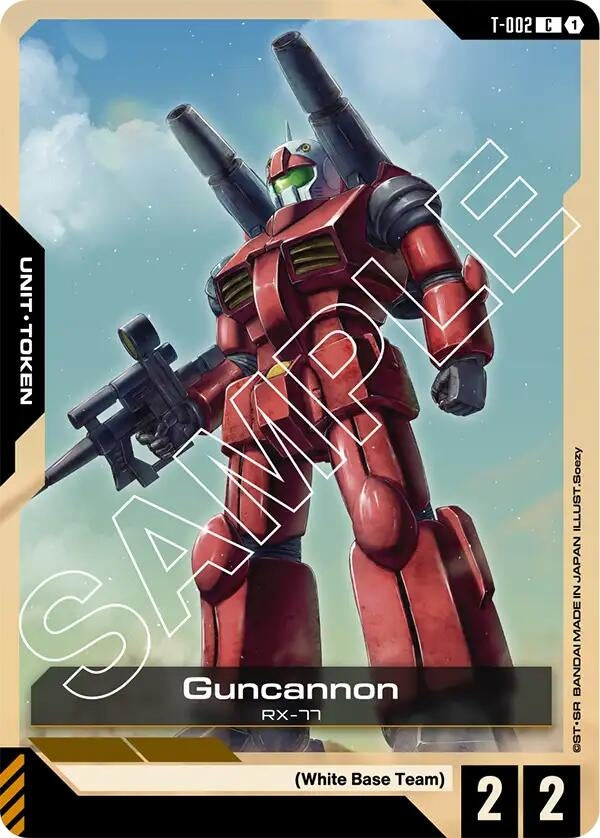 Image for Guncannon (T-002) Token (Newtype Rising) - Gundam Card Game