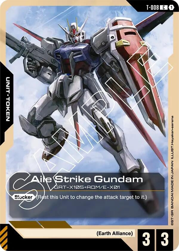 Image for Aile Strike Gundam (T-008) Token (Newtype Rising) - Gundam Card Game