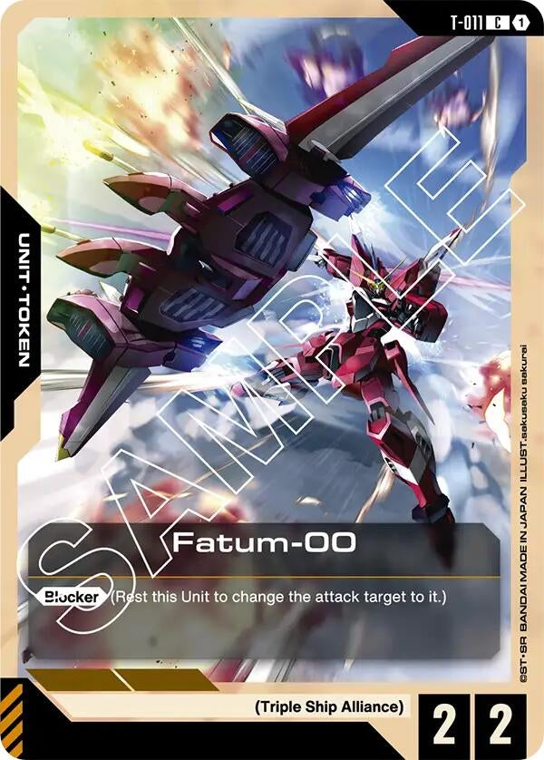 Image for Fatum-00 (T-011) Token (Newtype Rising) - Gundam Card Game