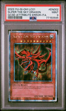 SLIFER THE SKY DRAGON QCSE-ATTRIBUTE ERROR-ITA 2023 YU-GI-OH! LC01-LEGENDARY COLLECTION: 25TH ANNIVERSARY EDITION PSA MINT 9