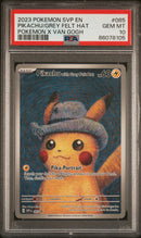 ***PSA10*** 2023 POKEMON SVP PIKACHU/GREY FELT HAT 085