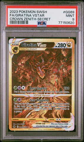 ***PSA9*** 2023 POKEMON SWSH CROWN ZENITH GIRATINA VSTAR GG69/GG70