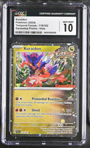 ***CGC GEM MINT 10*** 2024 POKEMON SV5 TEMPORAL FORCES GAMESTOP PROMO KORAIDON HOLO 119/162