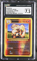 ***CGC7.5*** 2016 POKEMON XY EVOLUTIONS ARCANINE REVERSE HOLO 18/108