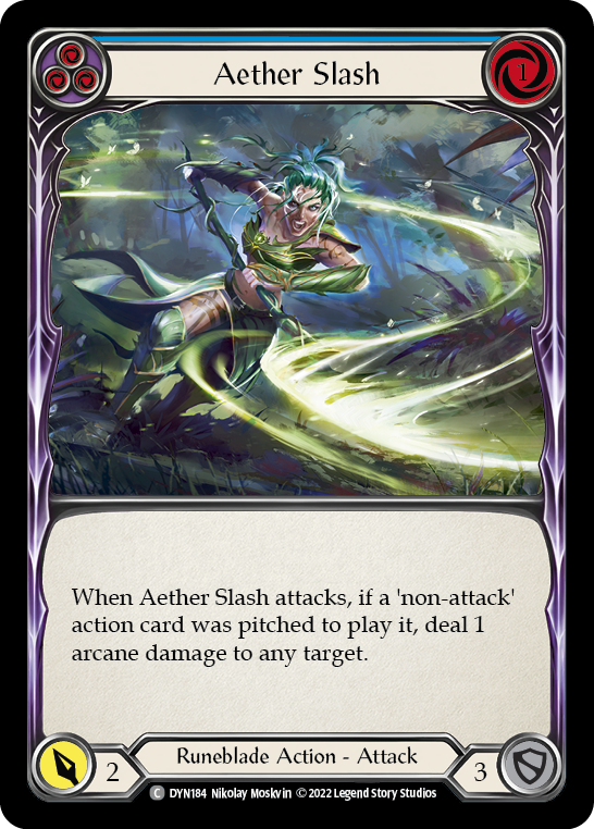 Aether Slash (Blue) [DYN184] (Dynasty)
