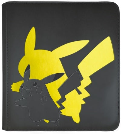 POKEMON PRO BINDER ELITE 12-POCKET PIKACHU BLACK