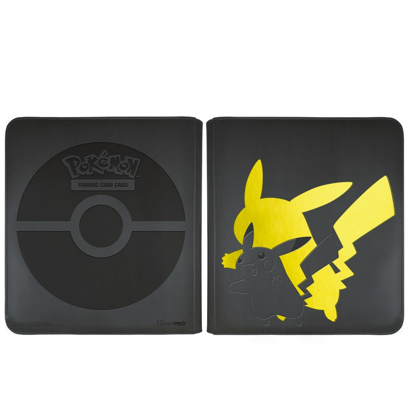 POKEMON PRO BINDER ELITE 12-POCKET PIKACHU BLACK