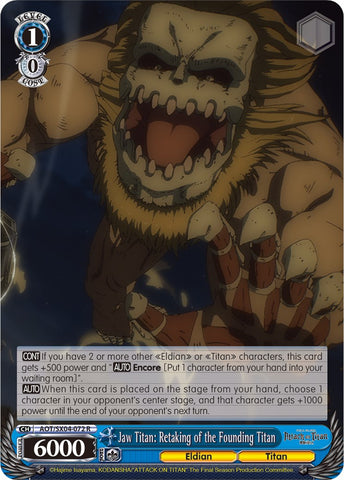 Jaw Titan: Retaking of the Founding Titan [Attack On Titan: Final Season]
