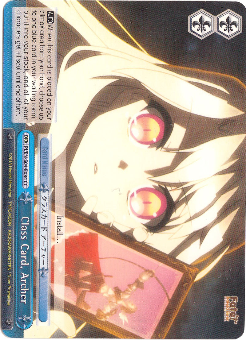 Class Card, Archer (PI/EN-S04-E084 CC) [Fate/kaleid liner PRISMA ILLYA DX]