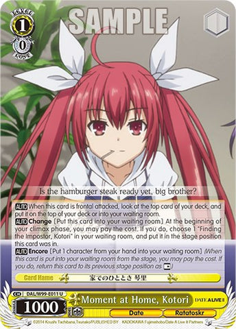 Moment at Home, Kotori [Date A Live Vol.2]
